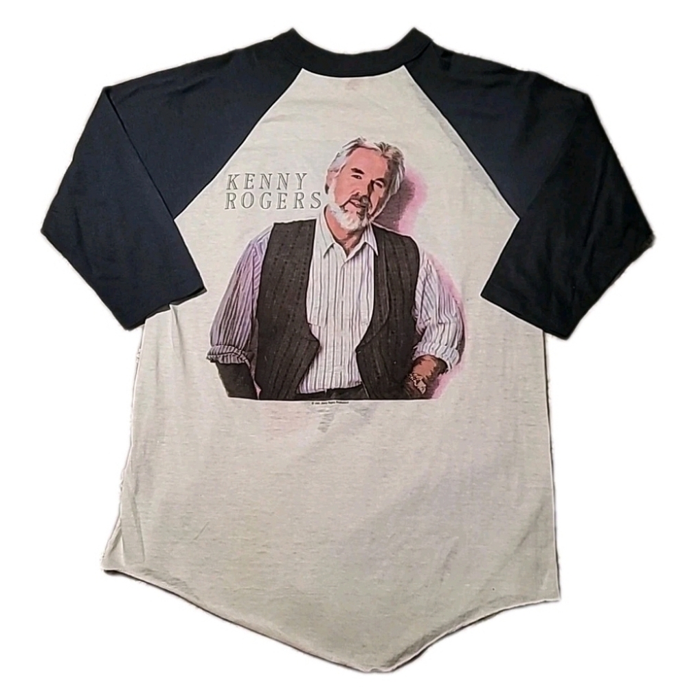 Vintage The 86' Tour Kenny Rogers  Concert Raglan Winterland Shirt